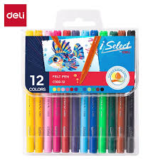 Felt Pen C169 12 Colour I Select Deli
